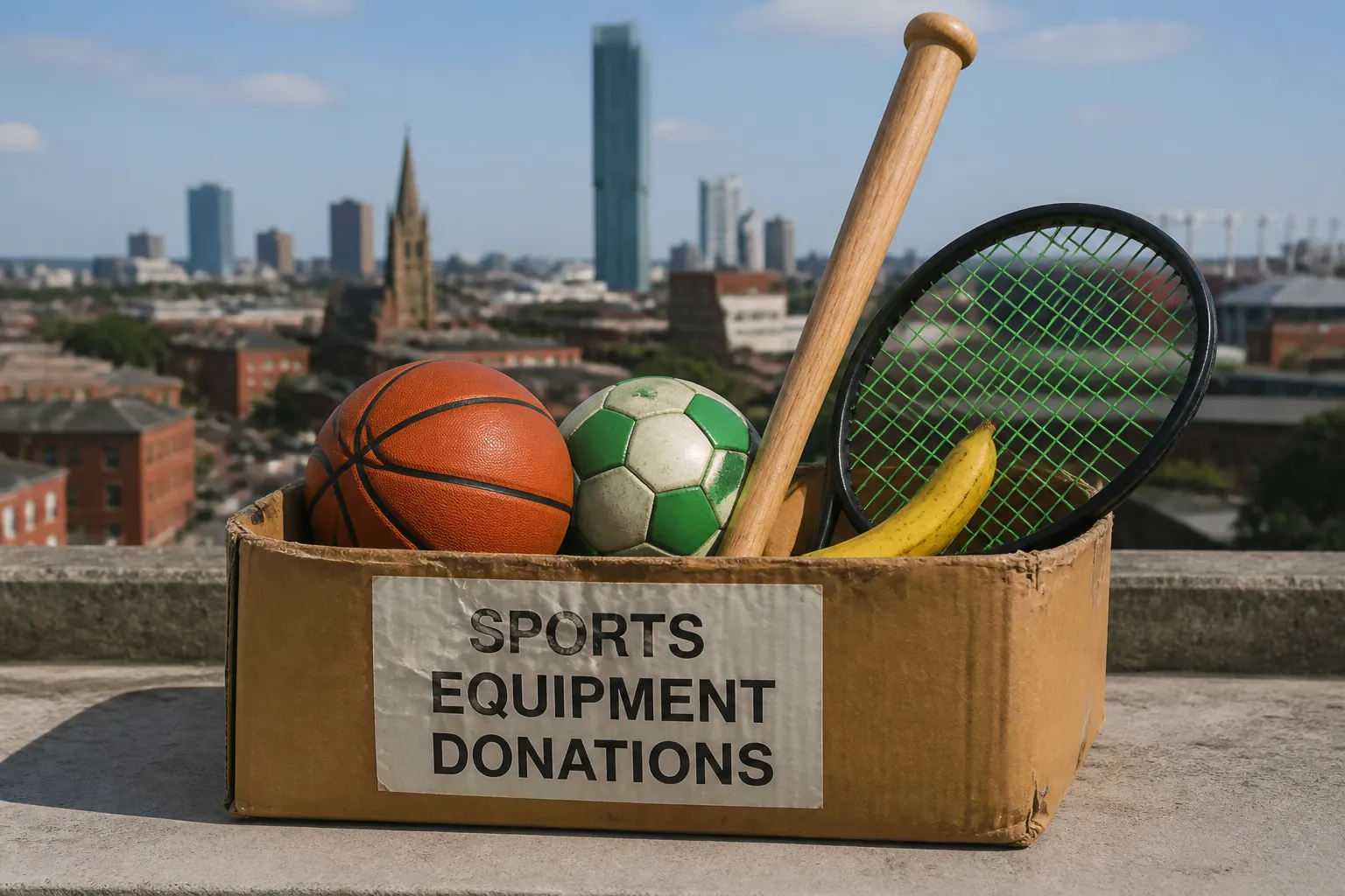 WMUR Launches Sports Equipment Drive Ahead of Banana Ball World Tour in Manchester