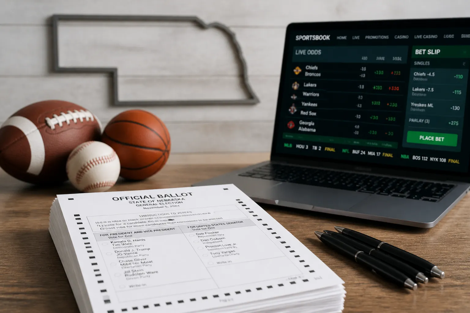 Nebraska Ballot Push for Online Sports Betting Gains Momentum as Signatures Filed