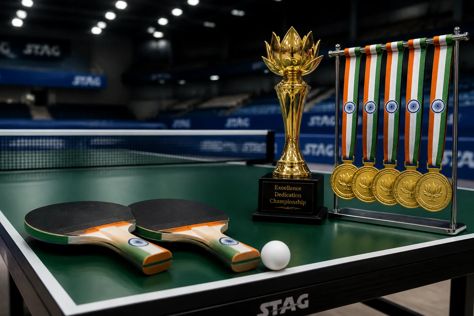 Ankur Bhattacharjee and Yashaswini Ghorpade Capture Singles Golds as India Dominates Commonwealth Table Tennis Championships