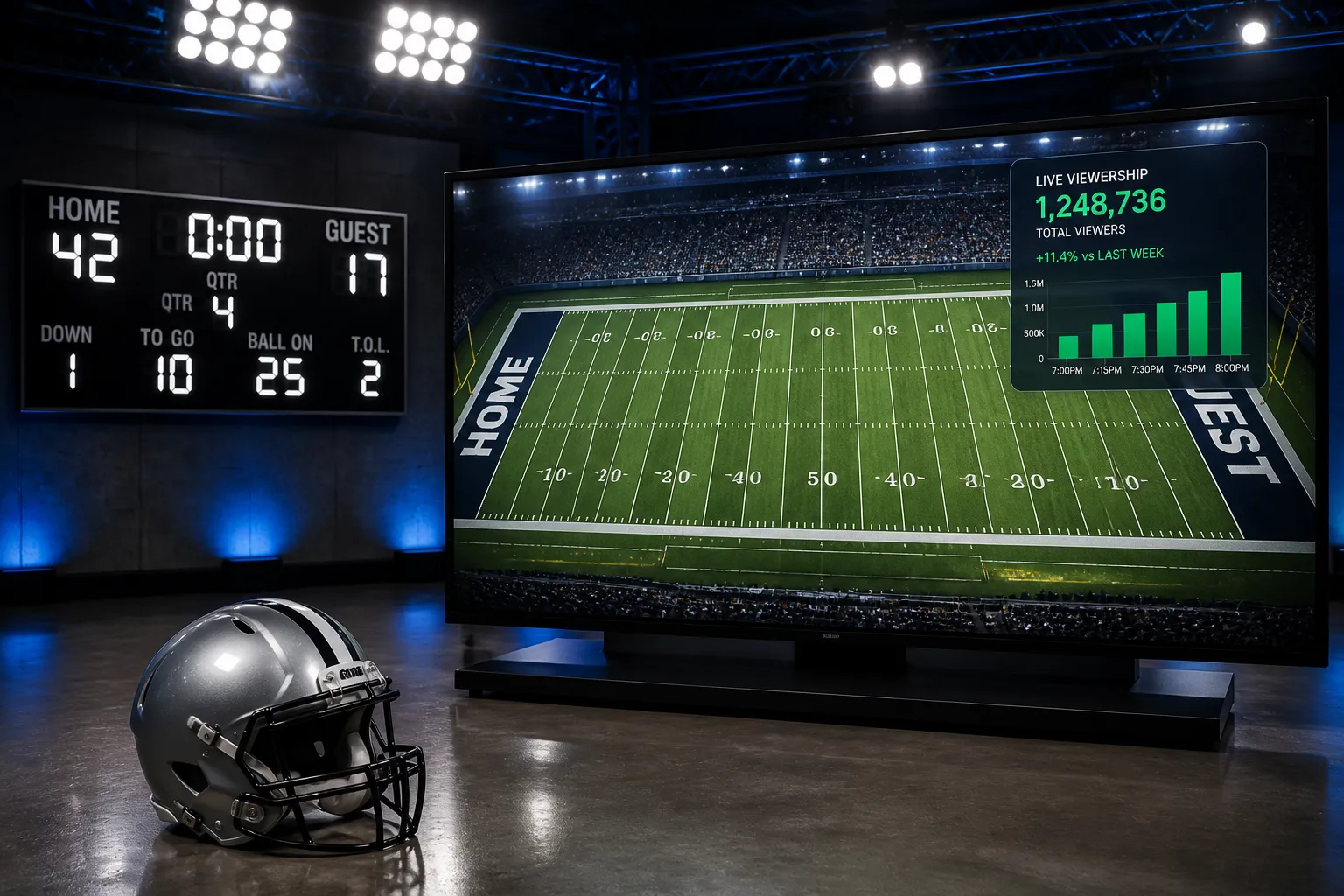 NFL Network Week 1 Preseason Viewership Falls Slightly, Rams-Chiefs Game Tops Ratings